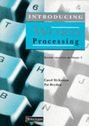 Cover of: Introducing Word Processing (Exam Success in Word Processing)