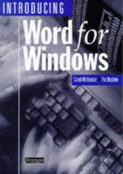 Cover of: Introducing WORD for Windows