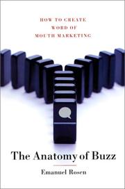 Cover of: The Anatomy of Buzz by Emanuel Rosen