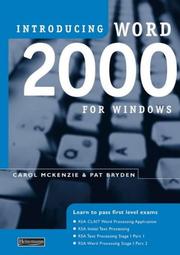 Cover of: Introducing Word 2000 for Windows