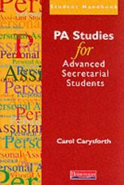 Cover of: PA Studies for Advanced Secretarial Students