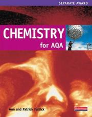 Cover of: Chemistry for AQA Separate Award (Coordinated/separate Science for AQA)