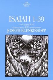 Cover of: Isaiah 1-39: A New Translation with Introduction and Commentary (Anchor Bible)
