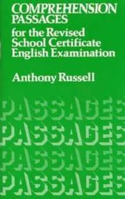 Cover of: Comprehension Passages for the Revised School Certificate Examination