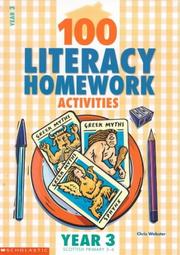 Cover of: 100 Literacy Homework Activities for Year 3 (100 Literacy Homework Activities)