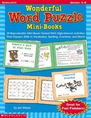 Cover of: Wonderful Word Puzzle Mini-books