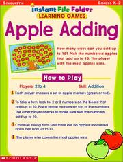 Cover of: Apple Add-Up (Instant File-Folder Games, Grades K-2)