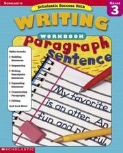 Cover of: Scholastic Success With Writing Workbook (Grade 3)
