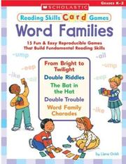Cover of: Reading Skills Card Games by Liane Onish