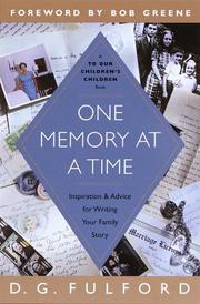 Cover of: One memory at a time | D. G. Fulford