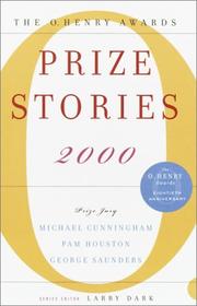 Cover of: Prize Stories 2000: The O. Henry Awards (Prize Stories (O Henry Awards))