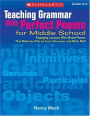 Cover of: Teaching Grammar With Perfect Poems For Middle School