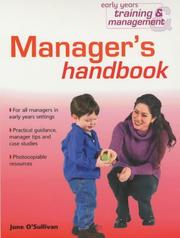 Manager's Handbook (Early Years Training and Management) by June O'Sullivan