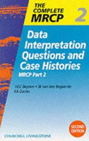 Cover of: Data Interpretation Questions and Case Histories: MRCP Part 2 (MRCP Study Guides)