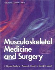 Cover of: Musculoskeletal Medicine and Surgery by J. Glynne Andrew, Ariane L. Herrick, David R. Marsh