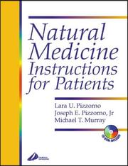 Cover of: Natural Medicine Instructions for Patients by Lara U. Pizzorno, Joseph E. Pizzorno, Michael T. Murray