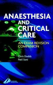 Cover of: Anesthesia and Critical Care: An Exam Revision Companion (FRCA Study Guides)
