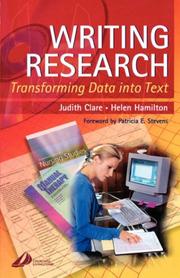 Cover of: Writing Research: Transforming Data into Text