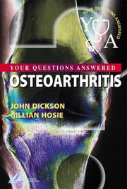 Cover of: Osteoarthritis: Your Questions Answered