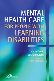 Cover of: Mental Health Care for People with Learning Disabilities