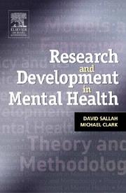 Cover of: Research and Development in Mental Health: Theory, Framework and Models