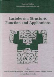 Cover of: Lactoferrin by Japan) International Congress on Lactoferrin (4th : 1999 : Sapporo-shi