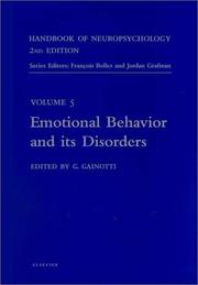 Cover of: Handbook of Neuropsychology, 2nd Edition : Emotional Behavior and Its Disorders