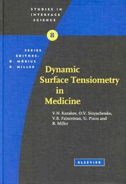 Cover of: Dynamic Surface Tensiometry in Medicine