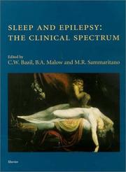 Cover of: Sleep and Epilepsy: the Clinical Spectrum