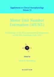 Cover of: Motor Unit Number Estimation (MUNE)