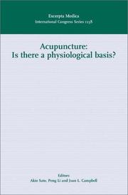 Cover of: Acupuncture: Is there a physiological basis?