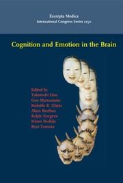 Cognition and emotion in the brain by International Symposium on Limbic and Association Cortical Systems (2002 Toyama, Japan)