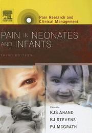 Cover of: Pain in Neonates and Infants: Pain Research and Clinical Management Series (Pain Research and Clinical Management)