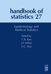 Cover of: Handbook of Statistics, Volume 27: Epidemiology and Medical Statistics (Handbook of Statistics) (Handbook of Statistics)