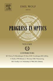 Cover of: Progress in Optics, Volume 50 (Progress in Optics) (Progress in Optics) by Emil Wolf