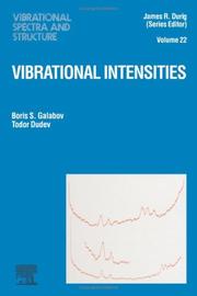Cover of: Vibrational Spectra and Structure : Vibrational Intensities