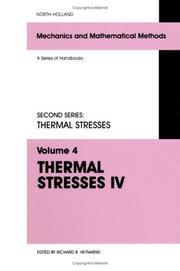 Cover of: Thermal Stresses IV
