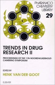 Trends in Drug Research II (Pharmacochemistry Library) by H. van der Goot