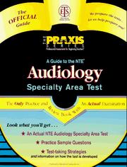 Cover of: Audiology: Specialty Area Test (Praxis Series)