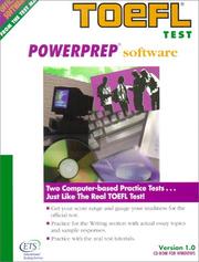 Cover of: Toefl Powerprep Software by Educational Testing Service.