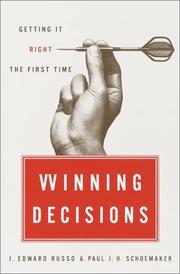 Cover of: Winning Decisions by J. Edward Russo, Paul J.H. Schoemaker