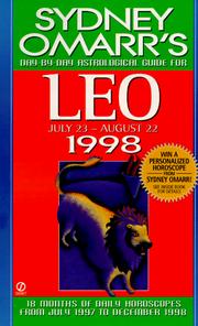 Cover of: Leo 1998 (Omarr Astrology)
