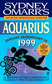 Cover of: Aquarius 1999 (Omarr Astrology) by Sydney Omarr