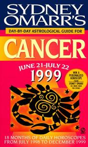 Cover of: Cancer 1999 (Omarr Astrology)