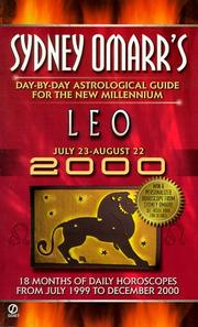 Cover of: Sydney Omarr's Day-by-Day Astrological Guide for the New Millenium: Leo (Omarr Astrology)