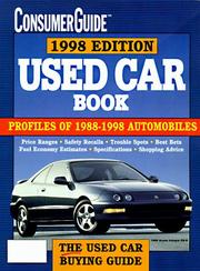 Cover of: Used Car Book 1998 (Consumer Guide Used Car & Truck Book) | Consumer Guide editors