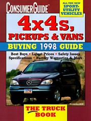 Cover of: 4x4s, Pickups, and Vans Buying Guide 1998 (4x4s, Pickups and Vans: Buying Guide)