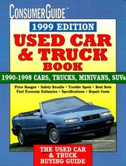 Cover of: Used Car Book 1999 (Consumer Guide Used Car & Truck Book)