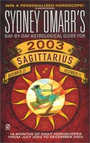 Cover of: Sydney Omarr's Day-by-Day Astrological Guide for the Year 2003 by Sydney Omarr