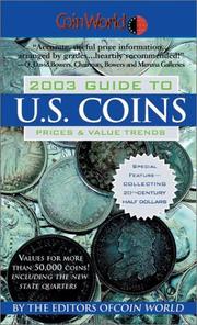 Cover of: Coin World 2003 Guide to U.S. Coins: Prices & Value Trends (Coin World Guide to U S Coins, Prices, and Value Trends)